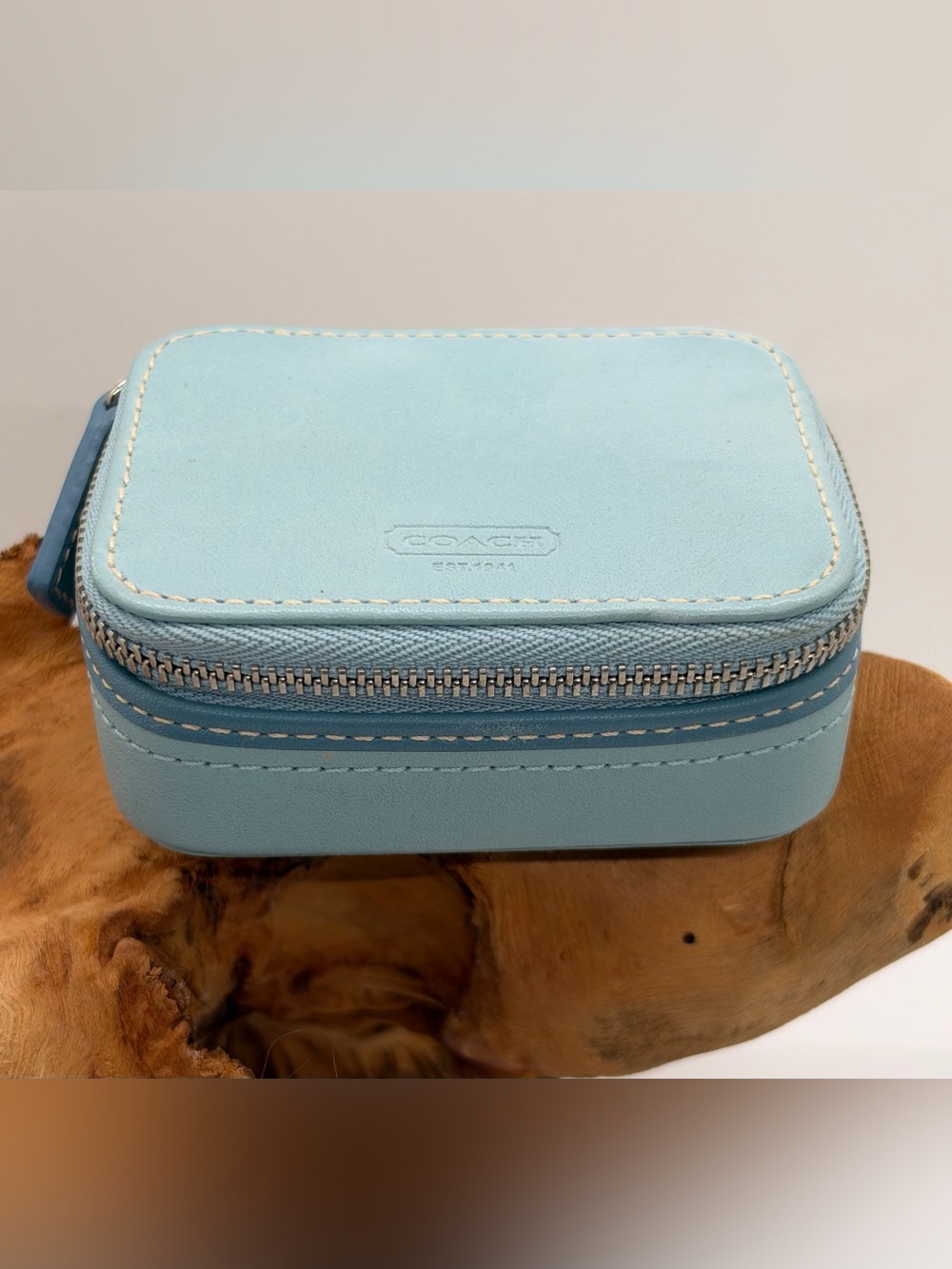 Coach leather pill travel case